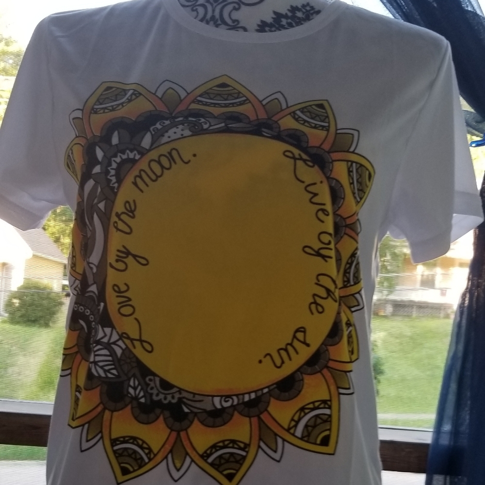 Sunflower mandala tee